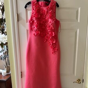 Badgley Mischka Vibrant Pink Dress